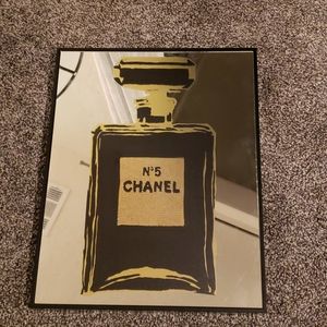 Chanel No 5 mirror frame art